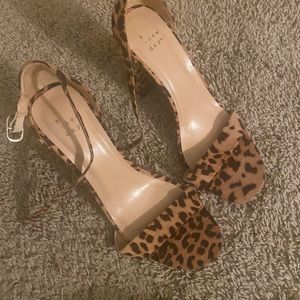 A New Day Women’s Size 9.5M Heels Casuals Cheetah Print